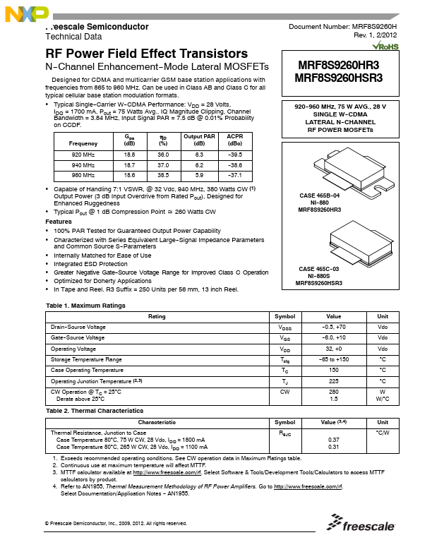 MRF8S9260HSR3