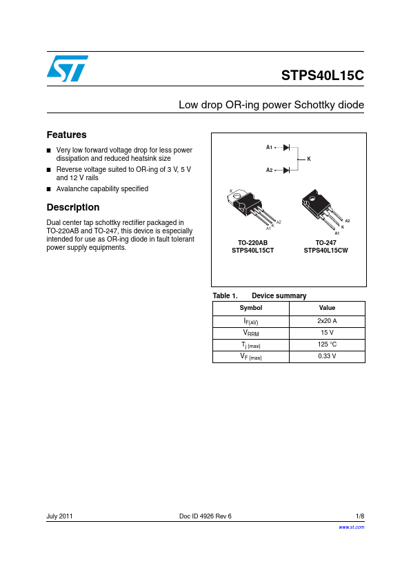 STPS40L15C