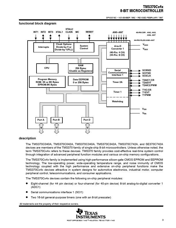 TMS370C040A