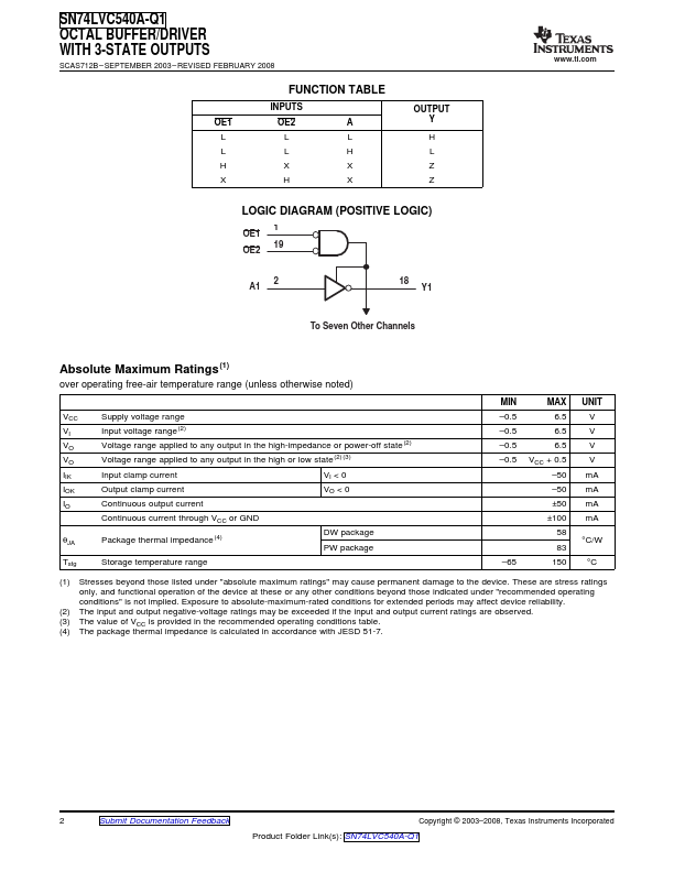 SN74LVC540A-Q1