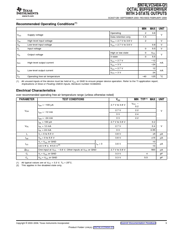 SN74LVC540A-Q1