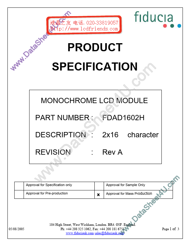 FDAD1602H