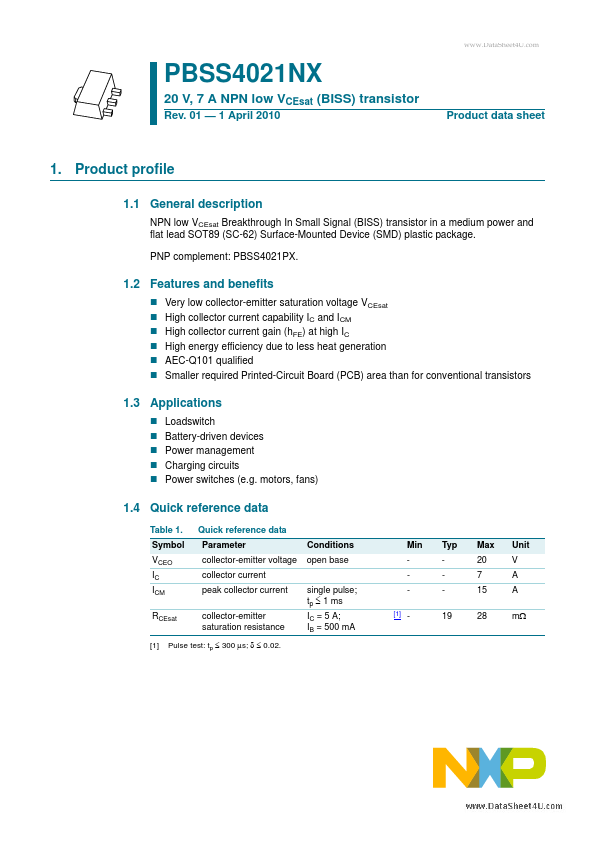 PBSS4021NX