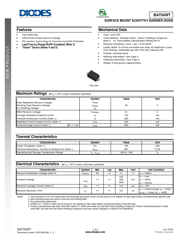 BAT54WT