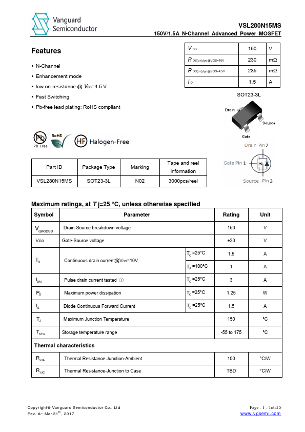 VSL280N15MS