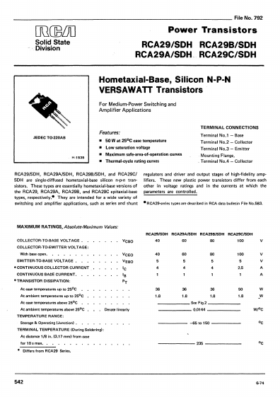 RCA29A-SDH