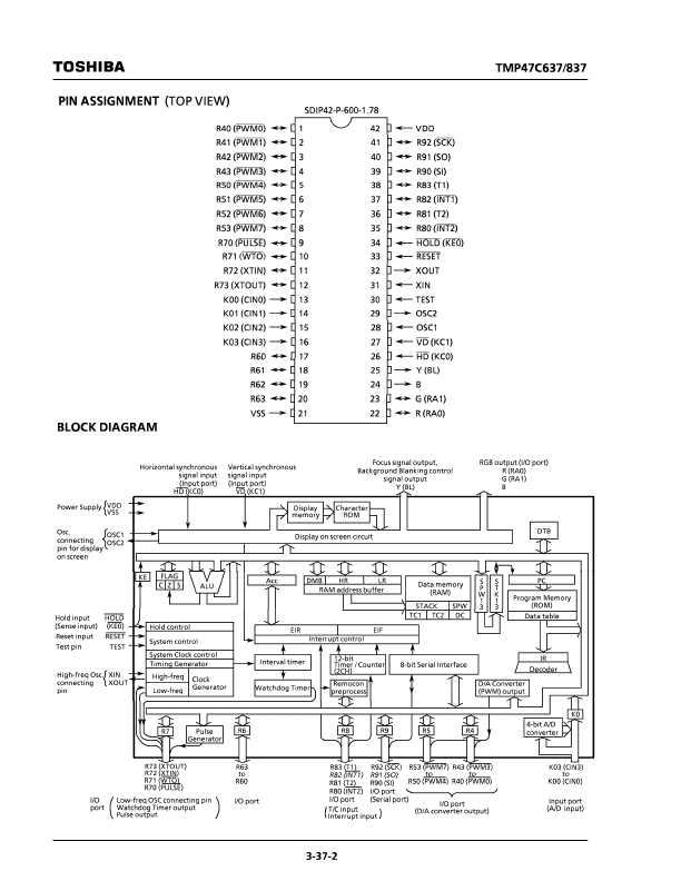 TMP47C637N