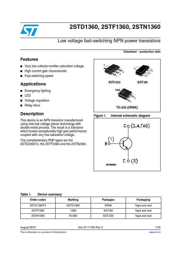 2STD1360T4