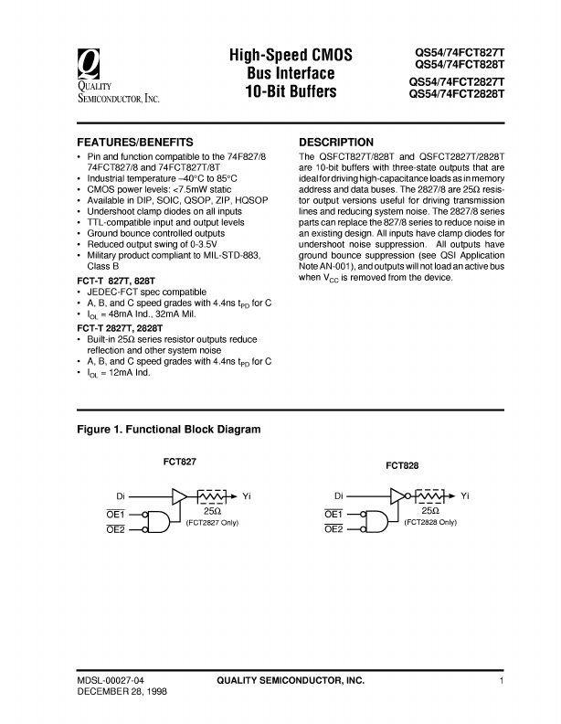 QS74FCT827T