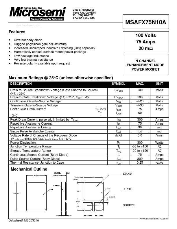 MSAFX75N10A