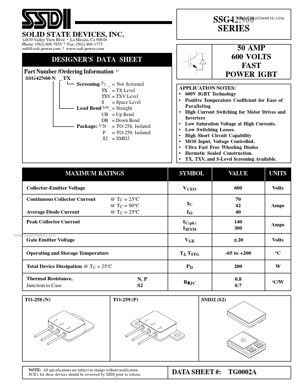 SSG42N60