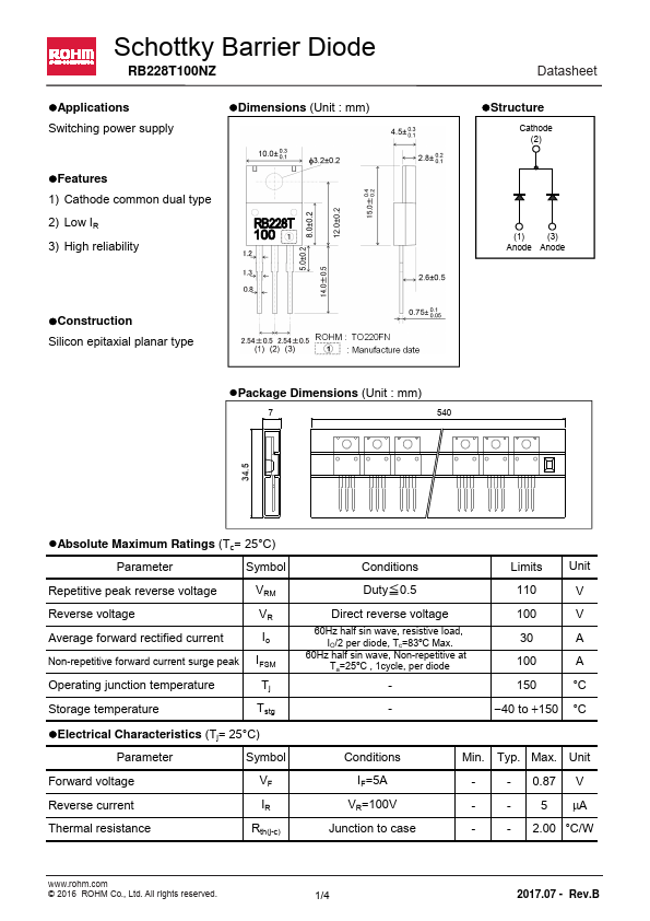 RB228T100NZ