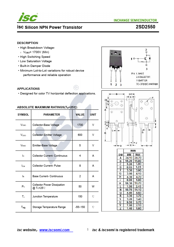 2SD2550