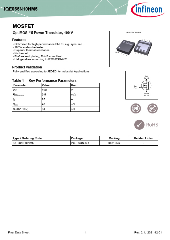 IQE065N10NM5