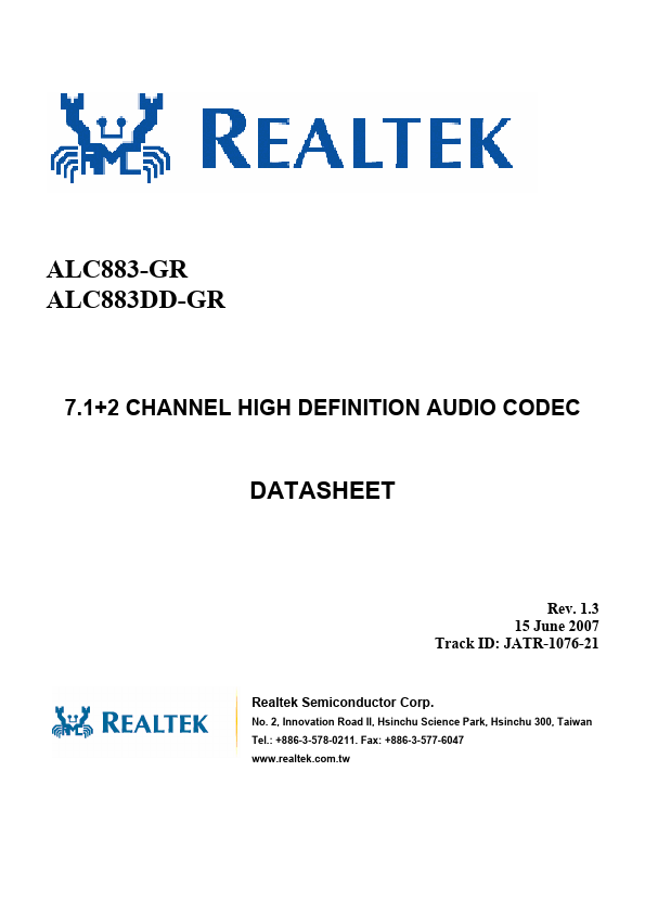 ALC883DD-GR