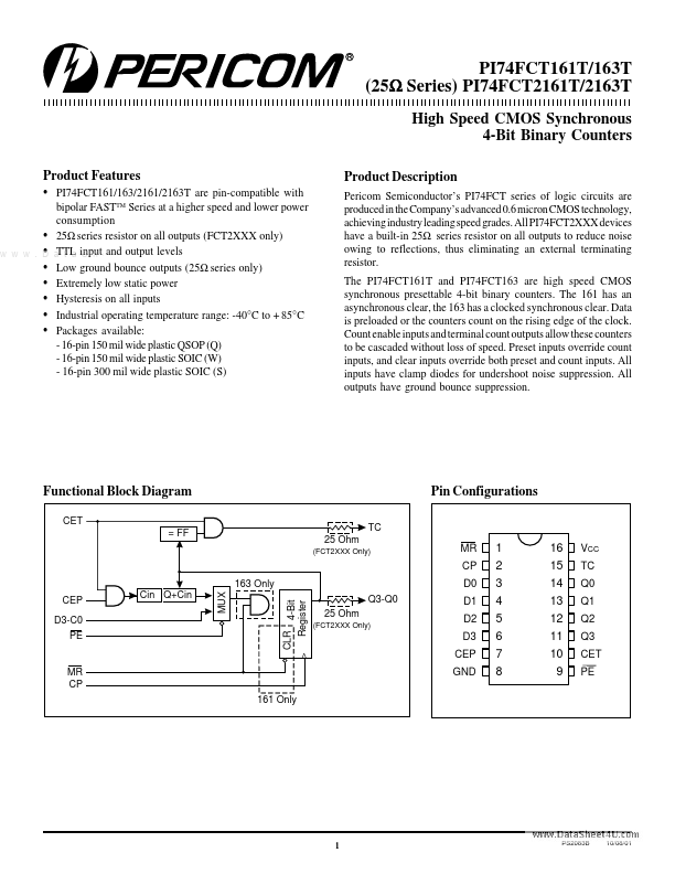 PI74FCT161T