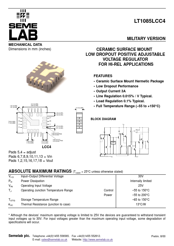 LT1085LCC4