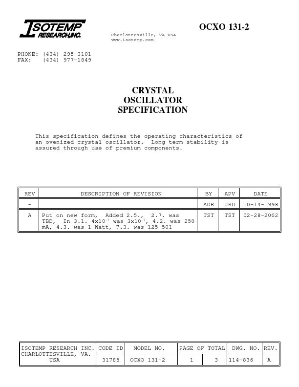 OCXO-131-2