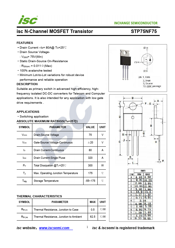 STP75NF75