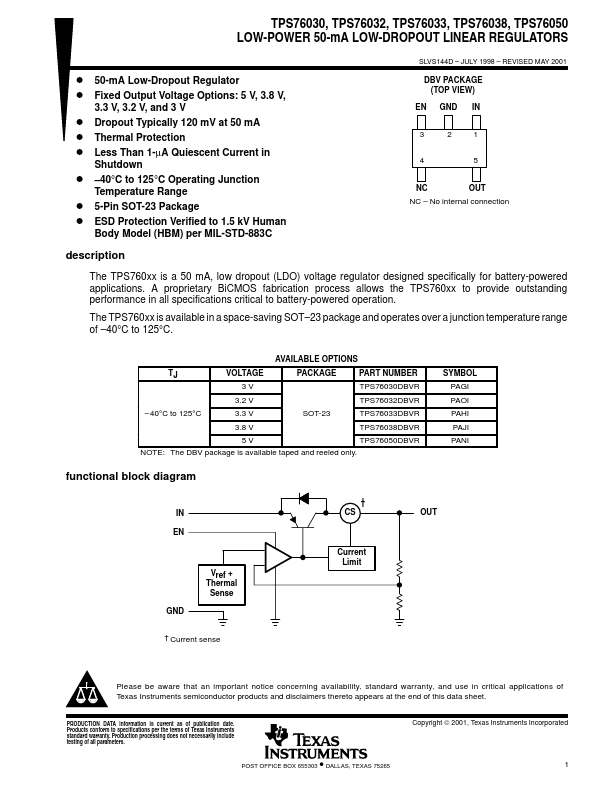 TPS76030