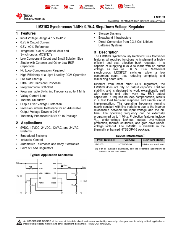 LM3103MH