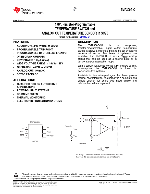 TMP300-Q1