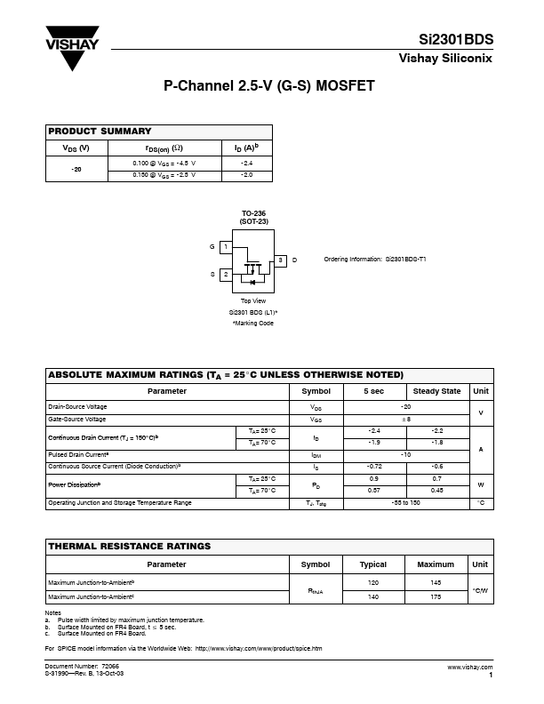 Si2301BD