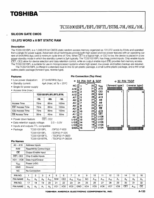 TC551001BFL-85L