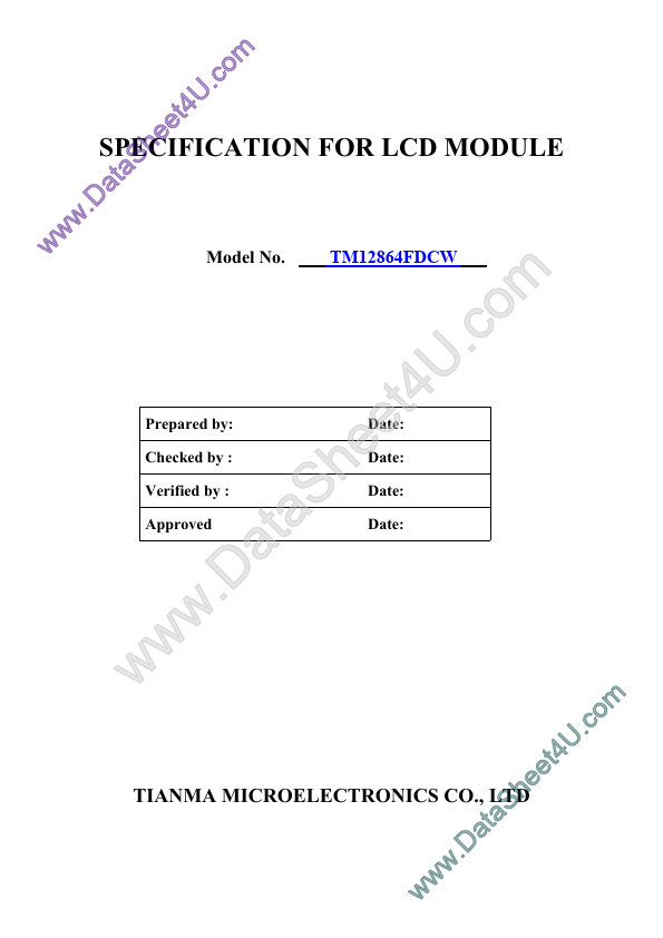 TM12864FDCW