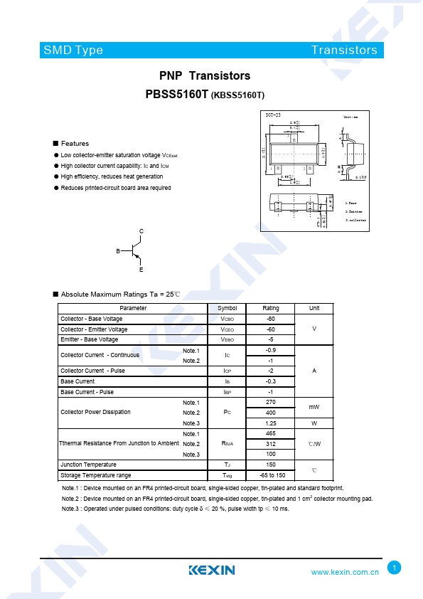 PBSS5160T