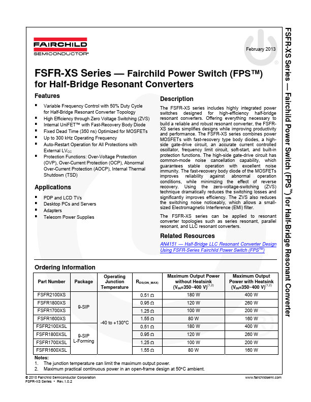 FSFR1700XSL