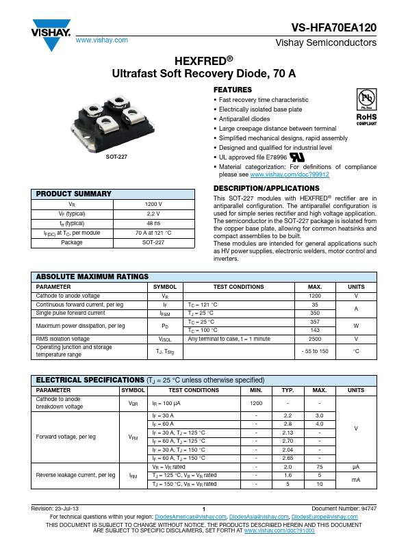 VS-HFA70EA120