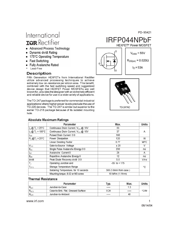 IRFP044NPbF