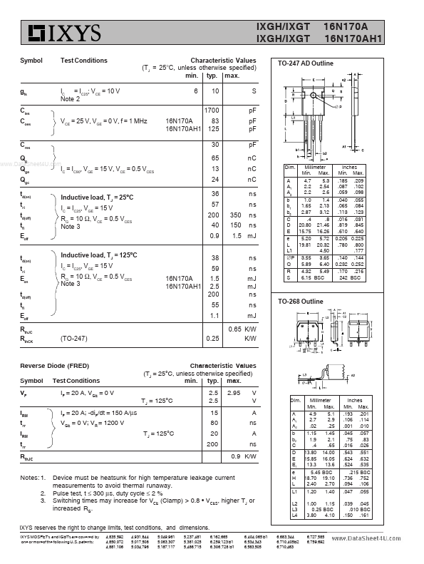 IXGT16N170AH1