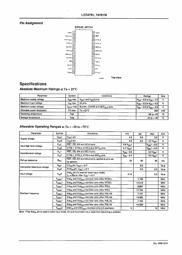 LC74781M