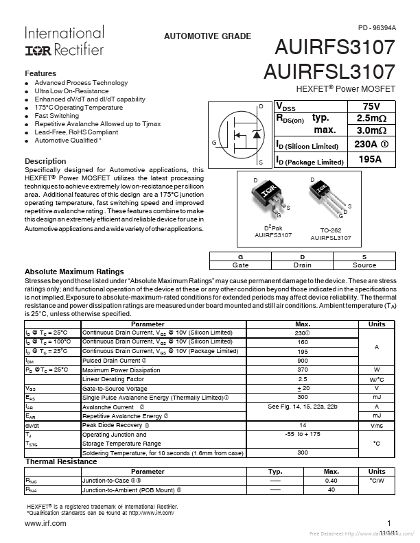 AUIRFS3107