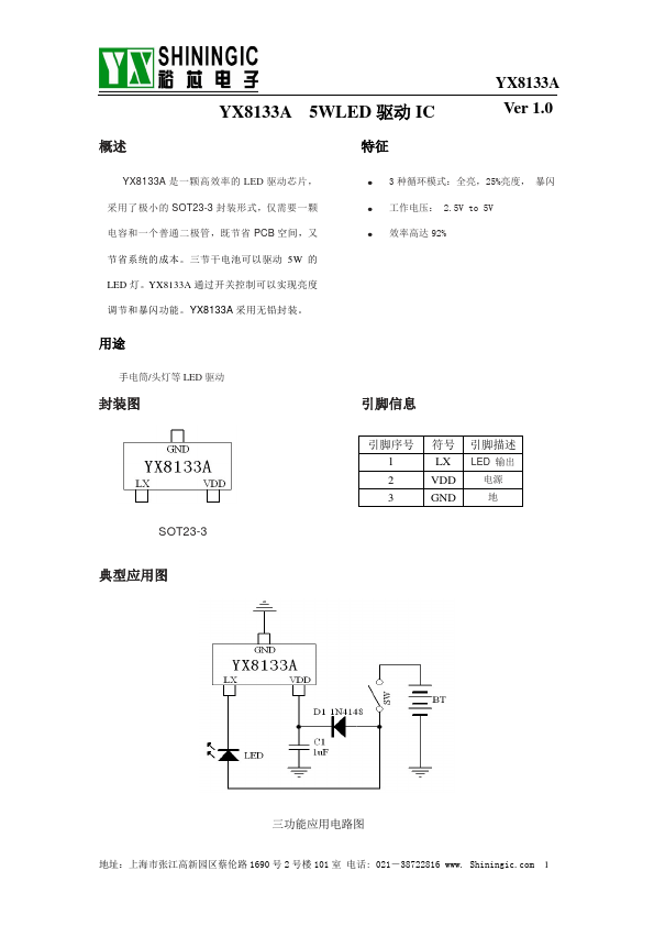 YX8133A