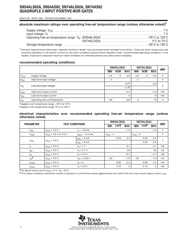 SN54AS02