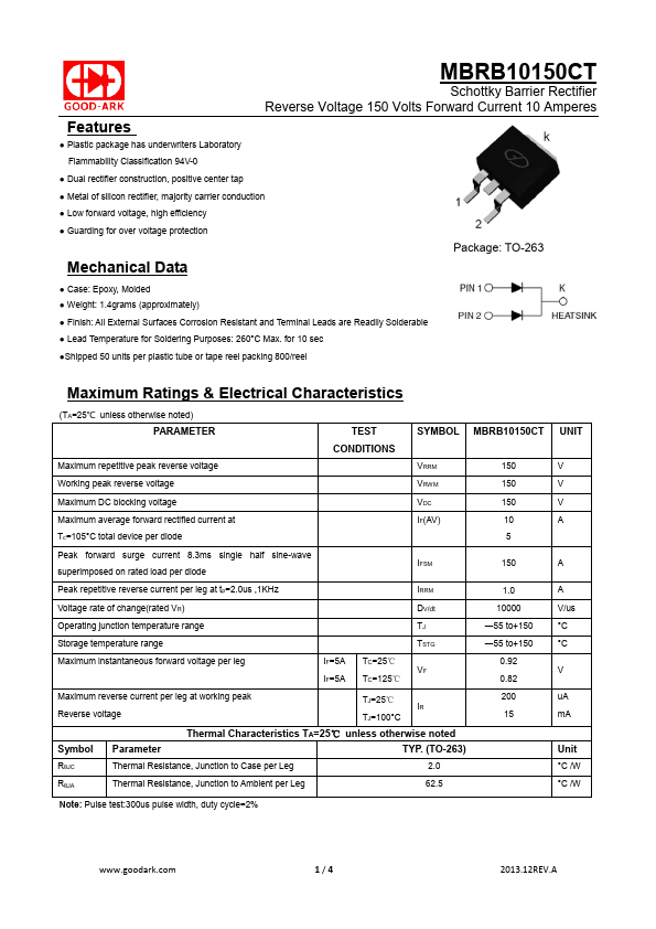 MBRB10150CT