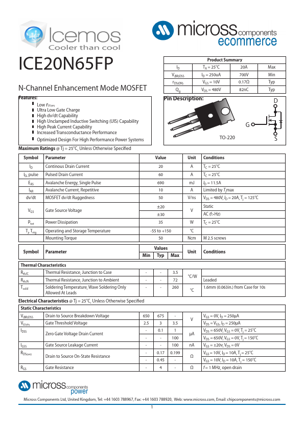 ICE20N65FP