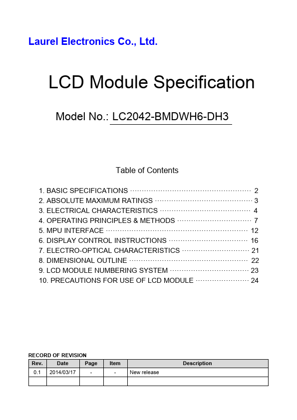 LC2042-BMDWH6-DH3