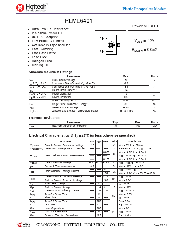 IRLML6401