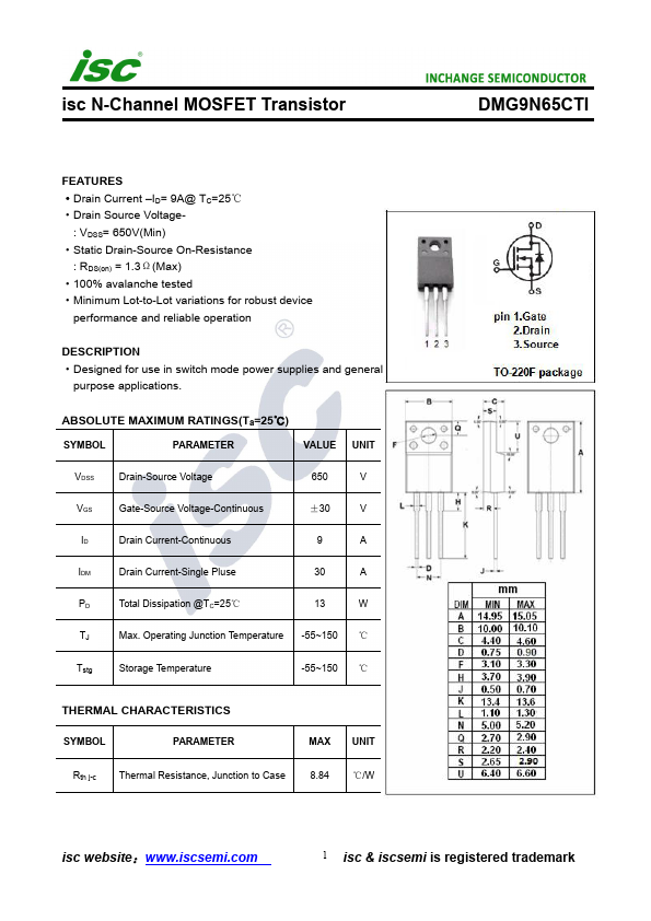 DMG9N65CTI