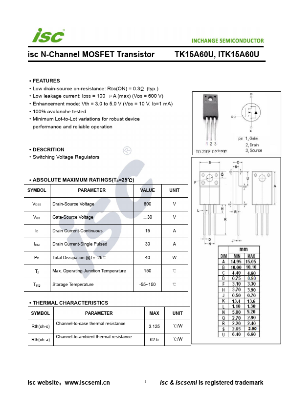 TK15A60U