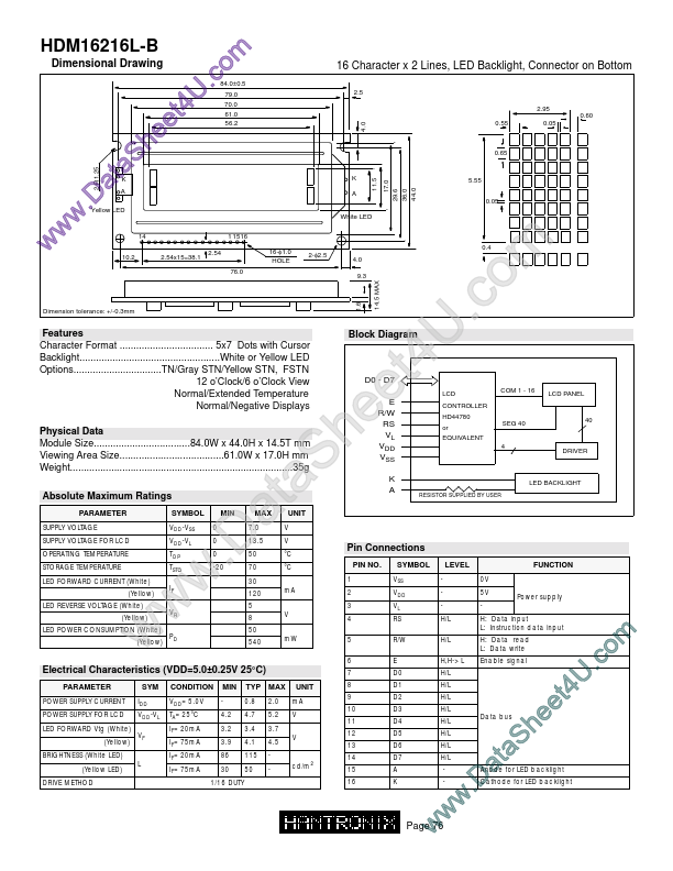 HDM16216lb