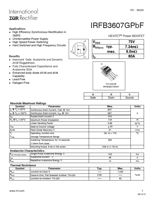 IRFB3607GPBF