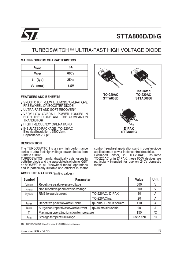 STTA806DI