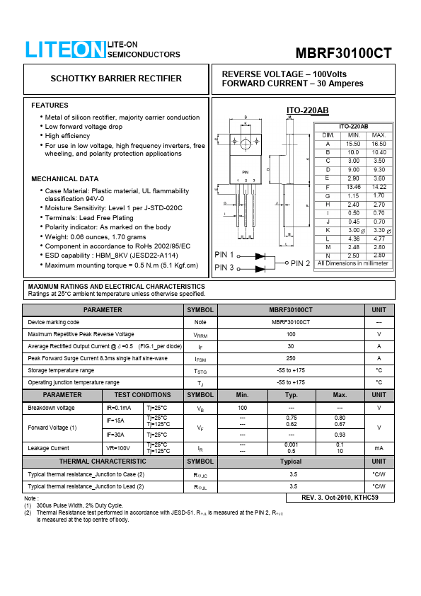 MBRF30100CT