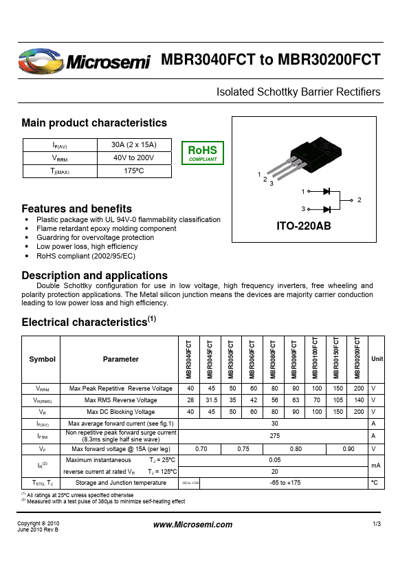 MBR3045FCT