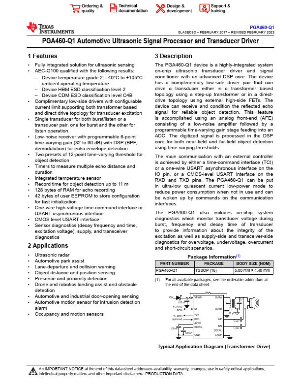 PGA460-Q1